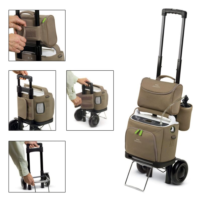 simply go portable oxygen concentrator cart