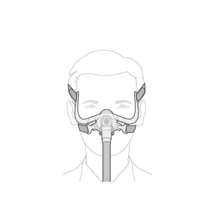 yuwell-YN-02-Mask-Pillow-Silicone-Cushion-3-Sizes-With-Adjustable-Headgear-Clips-cpap-store-london-mayfair-ireland-scotland